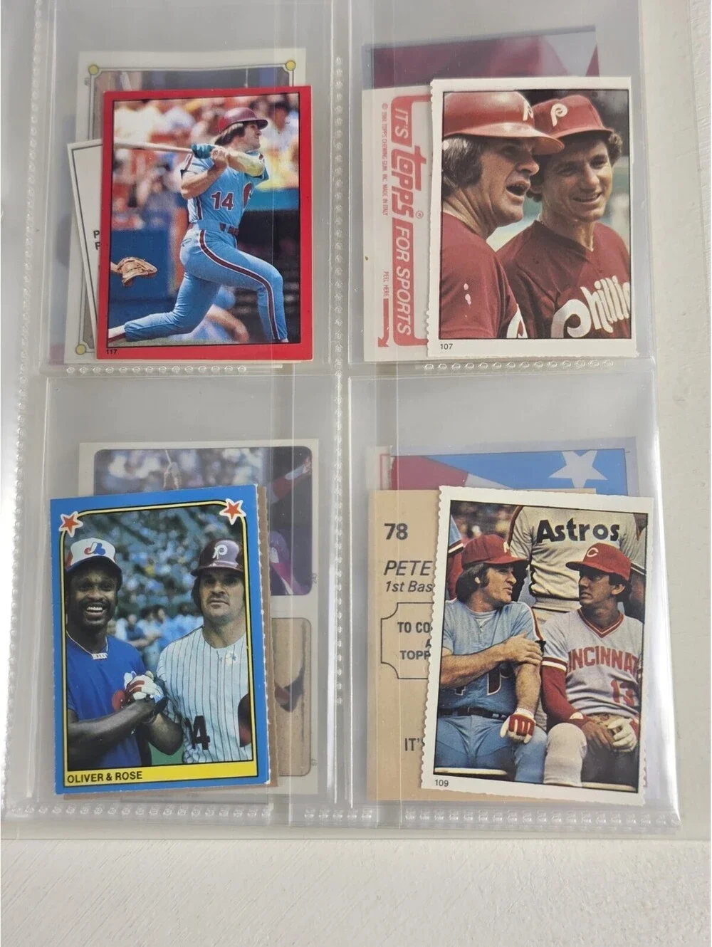 Topps Pete Rose Vintage Sticker & Mini Card Lot
